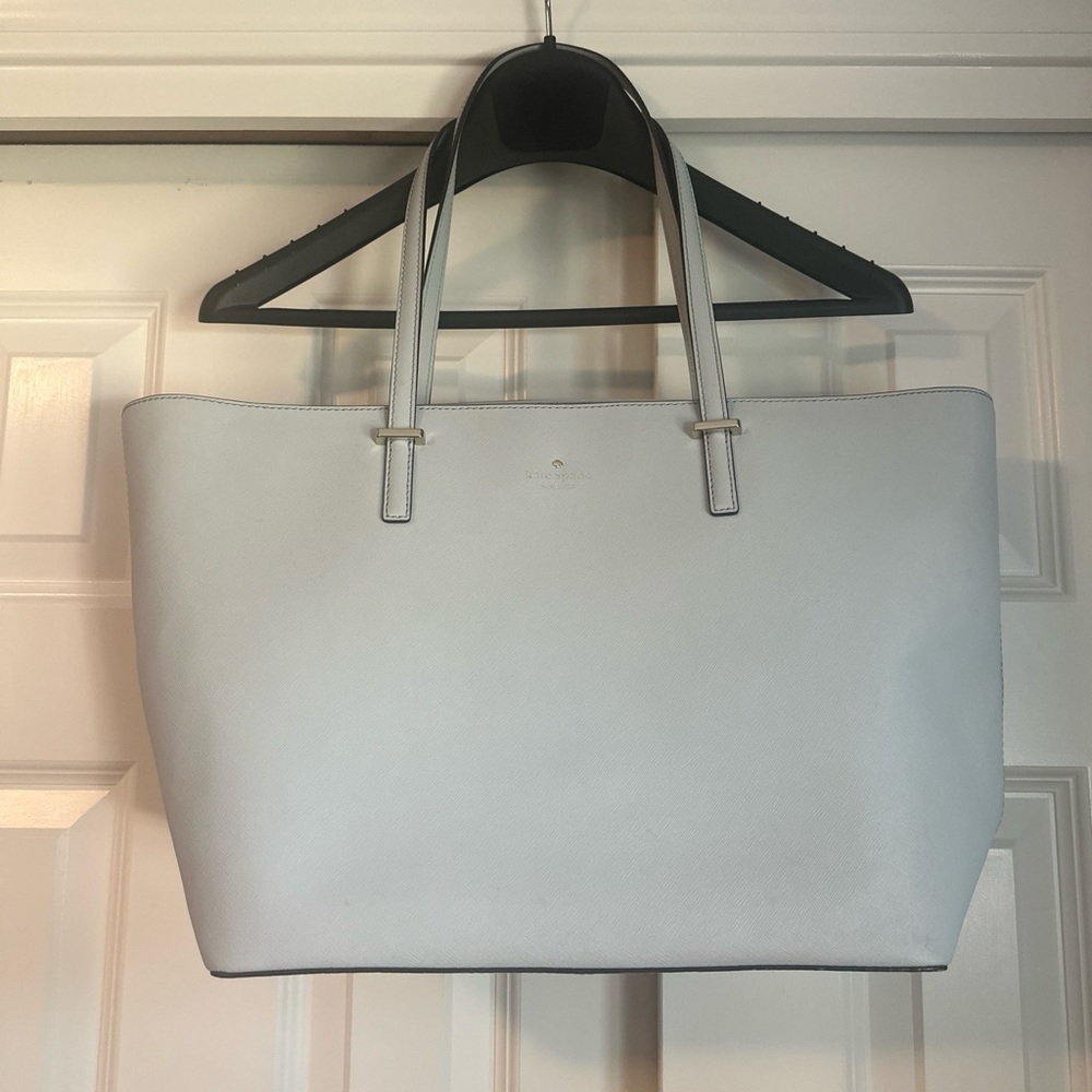 Kate Spade Light Blue Large Leather Tote